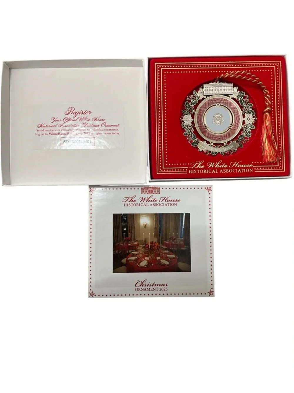 The White House Historical Association Christmas 2025 Ornament‎